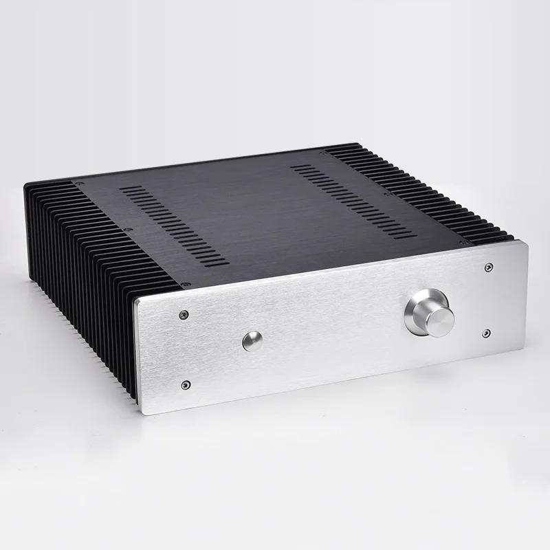 BRZHiFi Audio Amplifier Chassis Vent 3209 Sturdy Home Small Class A Aluminum CNC Shell with Heat Sink Shell For Audiophile DIY