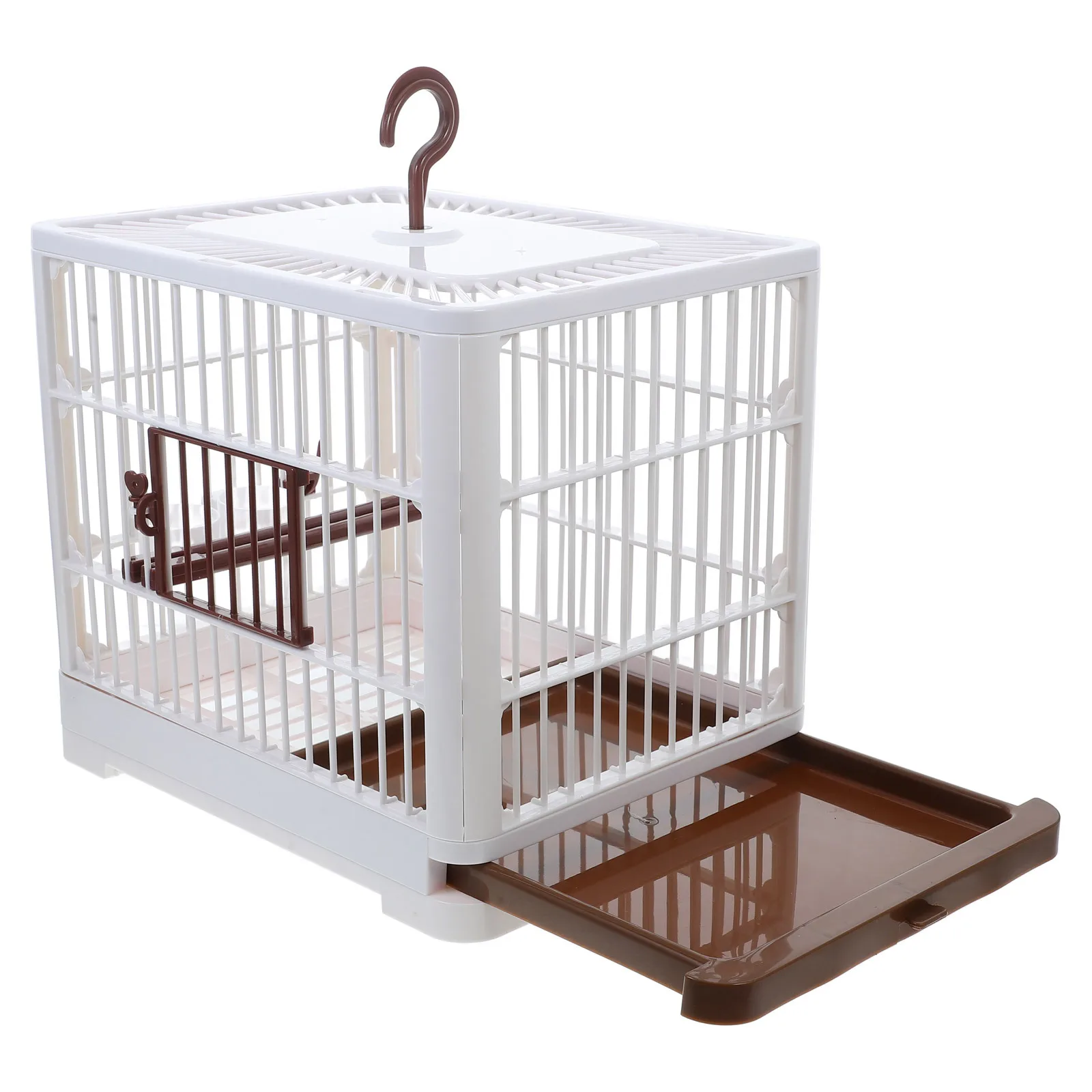 

Parrot Travel Cage Lightweight Portable Bird Carrier Secure Lock Handle Compact Cage for Small Birds Parakeets Outdoor