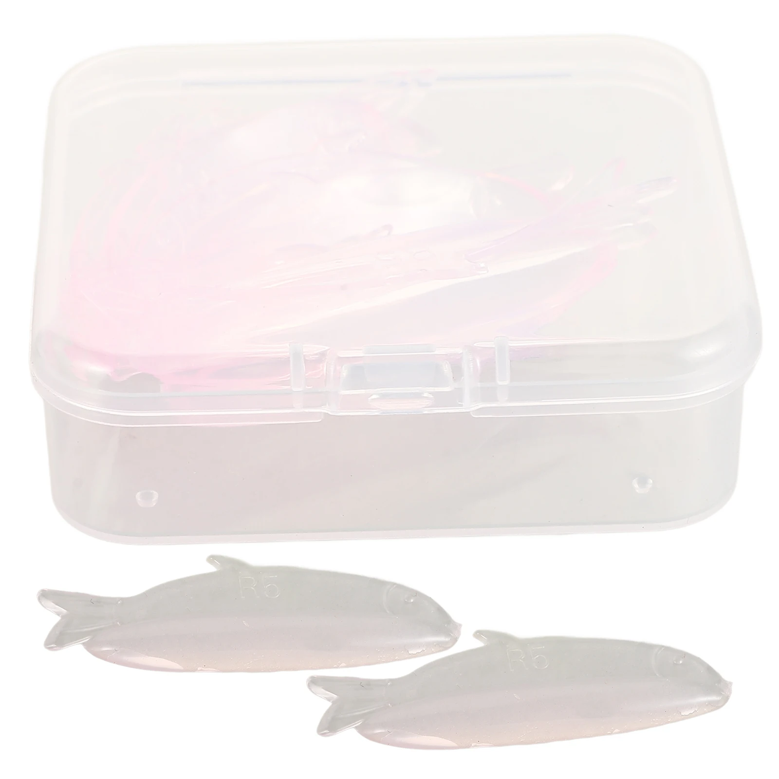 

5Pairs Silicone Lash Lift Pads Fish Shaped Soft Elastic Comfortable Silicone Eyelash Curl Pads for Natural Curl Salon Home