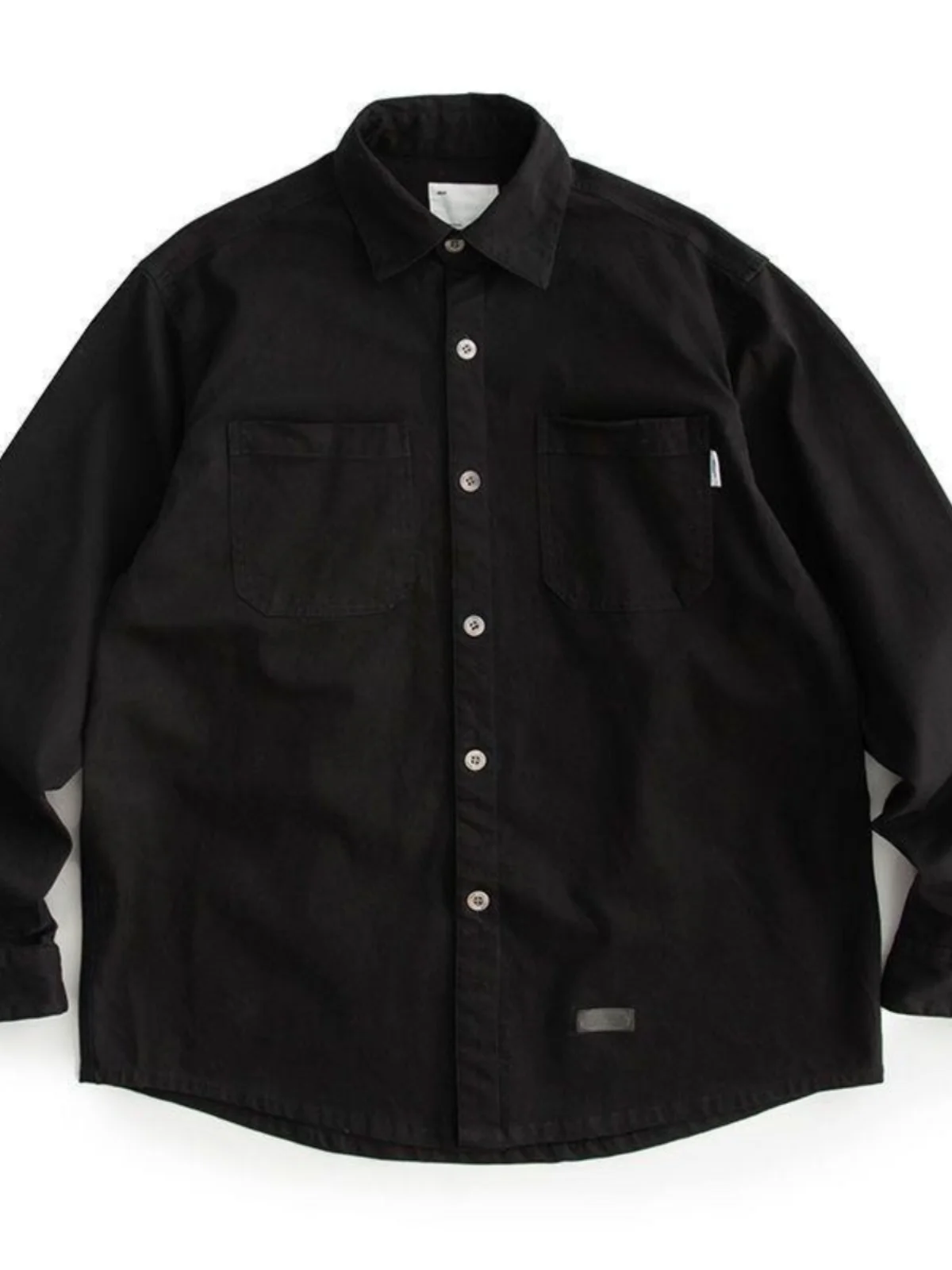 メンズカジュアル長袖ワークウェアシャツ 春秋新作デザインセンス メンズトップコートジャケット ルーズフィット レギュラー厚