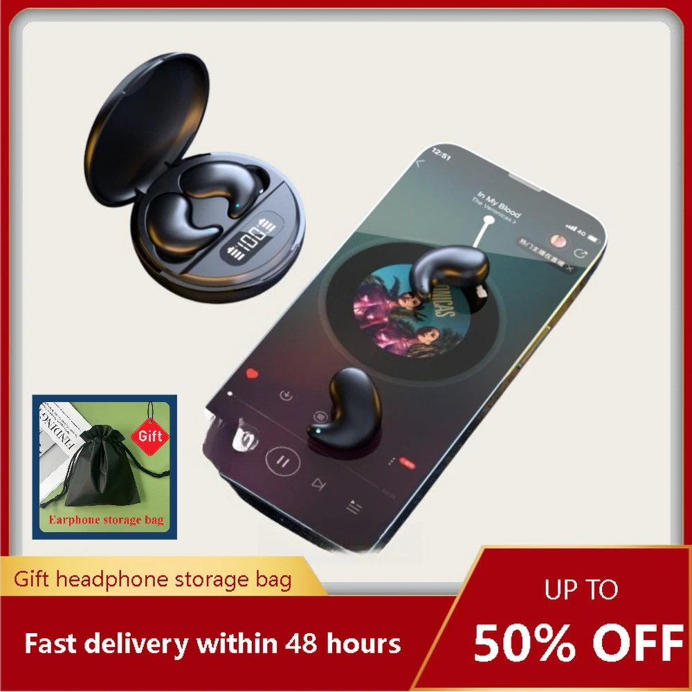 

Waterproof wireless Bluetooth earphones noise cancelling earplugs invisible sleep earphones wireless headphones bluetooth earbud
