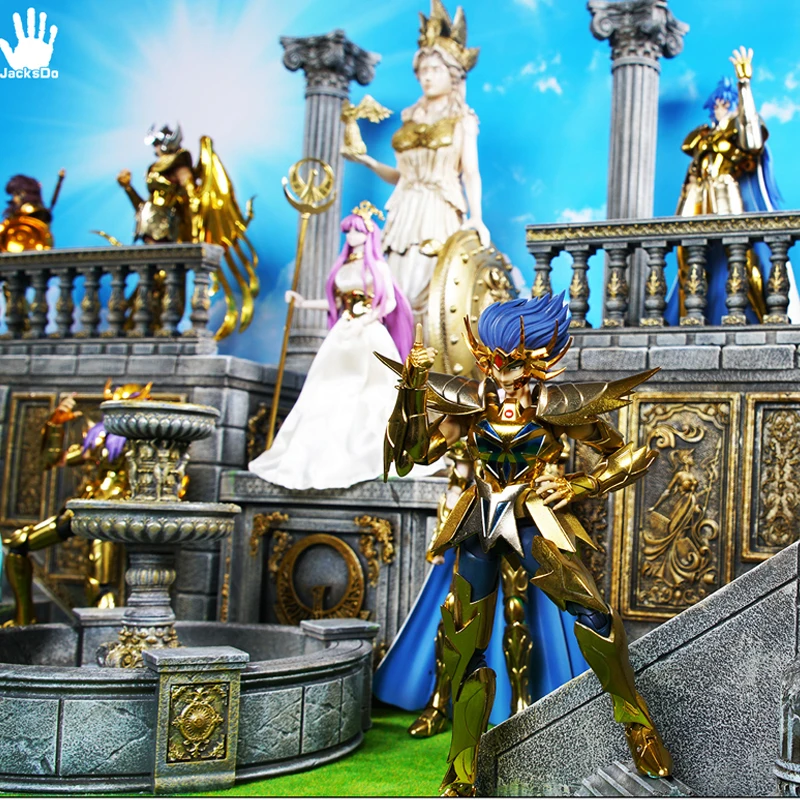 JacksDo Saint Seiya Myth Cloth EX Athena Sanctuary 34cm/13.38 inch Decoration Diorama Scene Statue Resin In Stock