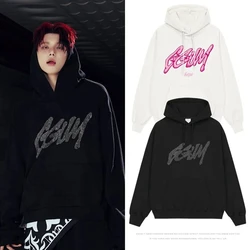 KPOP ins STYLE YEONJUN GGUM Printe Hooded Women's Lost in Space Hoodie Round Neck loose WARM Sweater OVERSIZE CLOTHING