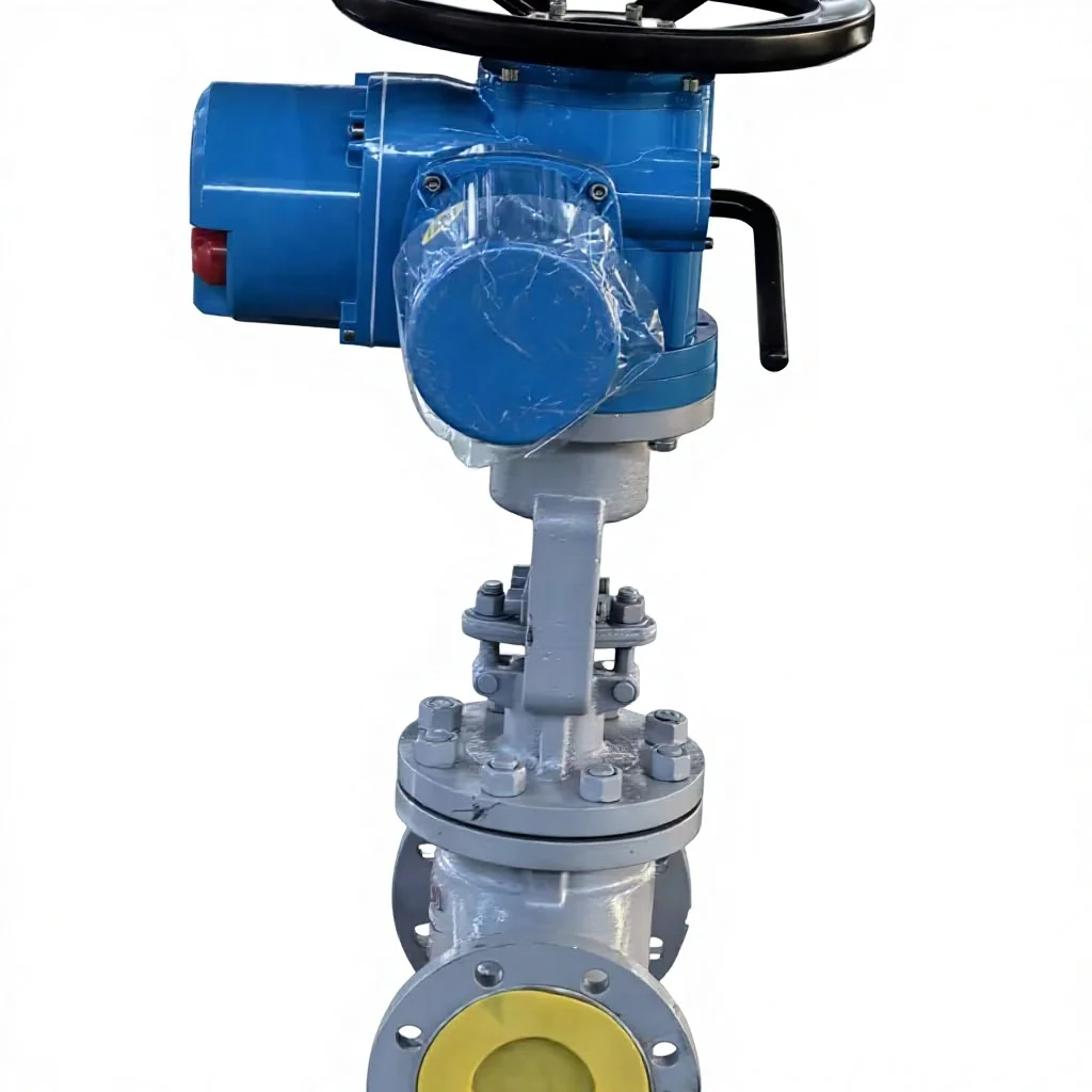 Hot Sale Electric Flange Stop Valve DN100 with Multi Turn Modulating Motorized Actuator 4-20mA Feedback for Water Oil Gas OEM