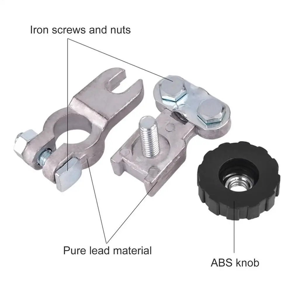 

Top Mount Knob Car Battery Disconnect Clip Rotary Disconnect Quick Cut-off Car Power-off Switch Durable Heavy Duty
