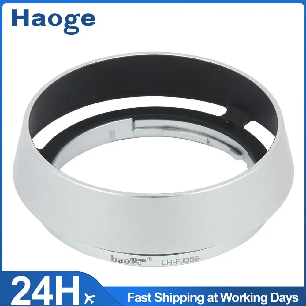 Haoge LH-FJ35S Round Metal Lens Hood for Fujifilm XF 35mm 23mm f/2