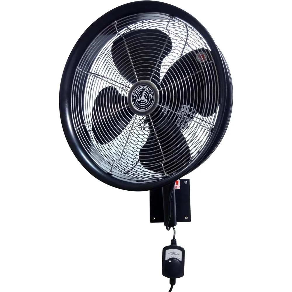 10-14-011 18 Inch Mounting Bracket Outdoor Oscillating Fan, Black