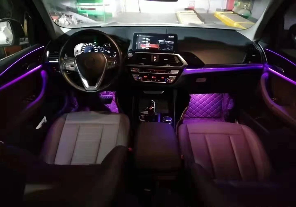 For BMW X3 X4 2012-2023 illuminate Ambient Light Door Trim Neon Lamp Led Decorative Lighting dashboard instrument panel strip