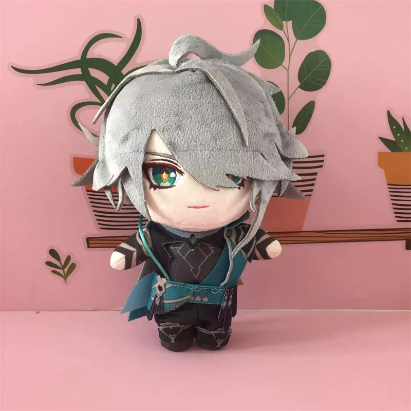 Anime Al Haitham Cosplay Plush Doll Toy 20cm Genshin Impact Game Cute Soft Stuffed Pillow Kids Gift