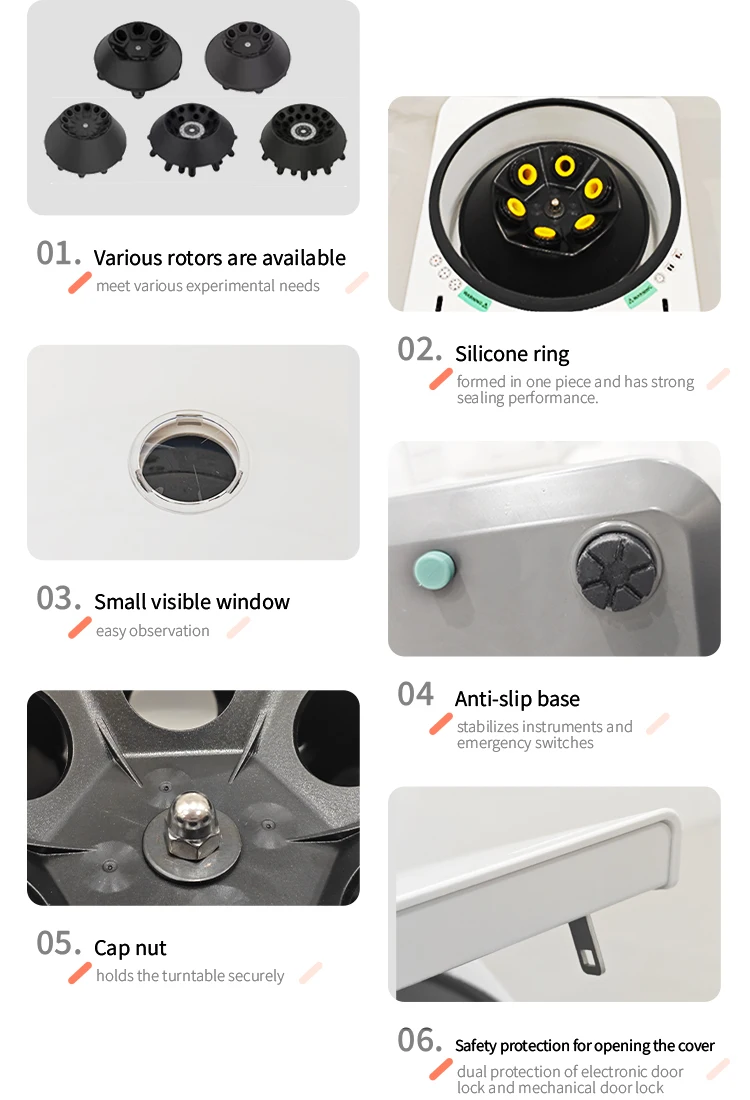 Laboratory Instrument Mini Centrifuge Used In Colleges And Universities Plastic