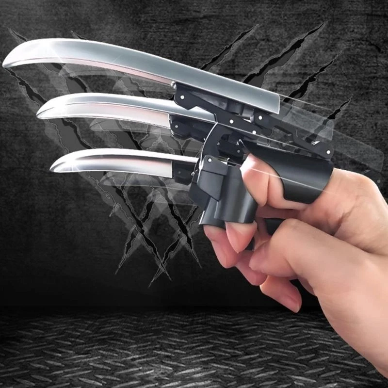 Long Wolf Claws Retractable Wolf Claws Cosplay Props Action Figure Toy For Kids Adults Halloween Wolf Costume