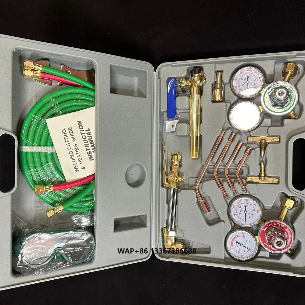 

63-2 Portable Acetylene Propane Natural Gas Combined Welding Torch Copper Baking Tube Set
