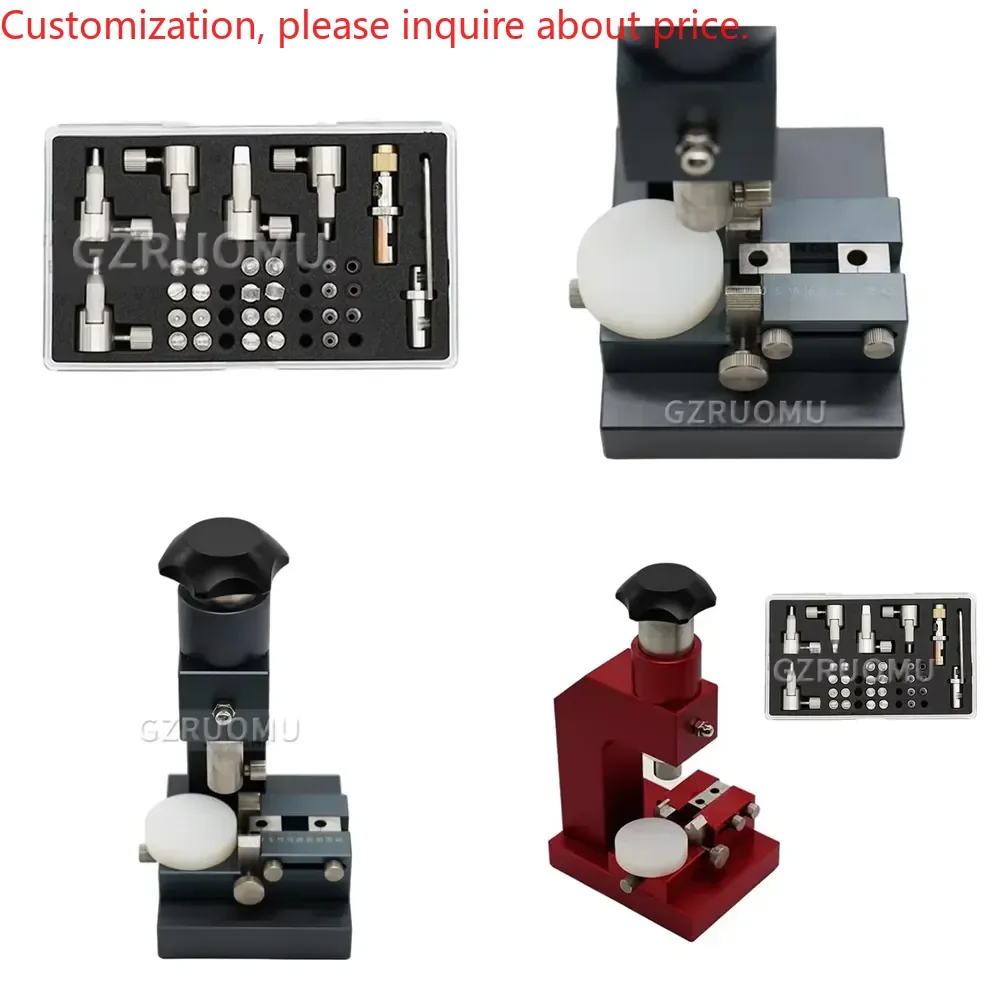 Multifunctional Leather Hole Puncher – Adjustable Manual Punching Machine for Round/Square/Oval Holes, Ideal for Watch Straps