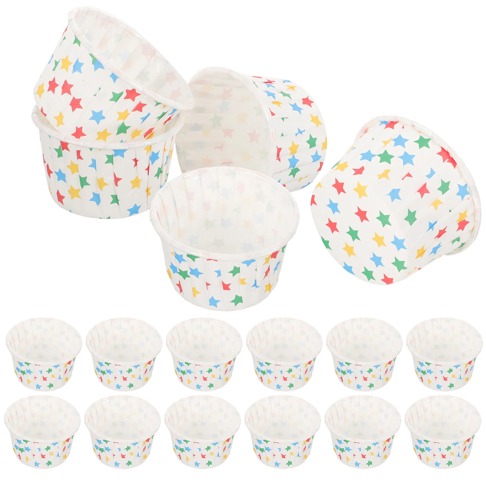 100 Pcs Cake Cups Ice Cream Containers Yogurt Holders Paper Outdoor Picnic Supplies Party Multipurpose Cupcake