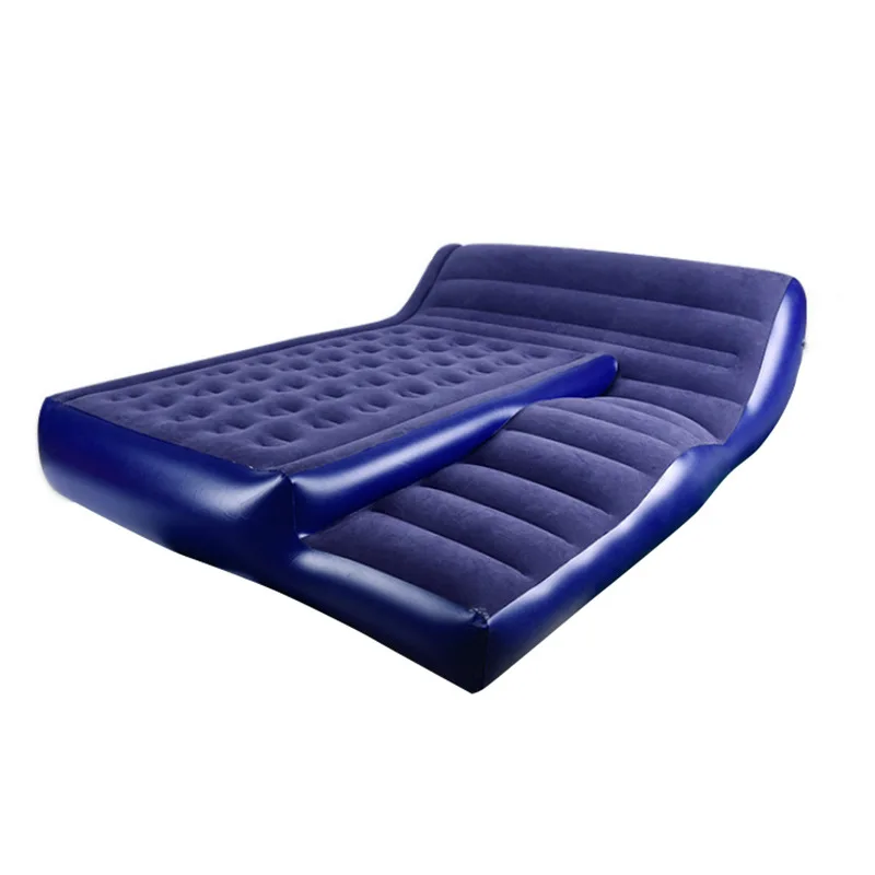 Customized thickened inflatable combination sofa flocking bed double thickened camping household inflatable mattress recliner