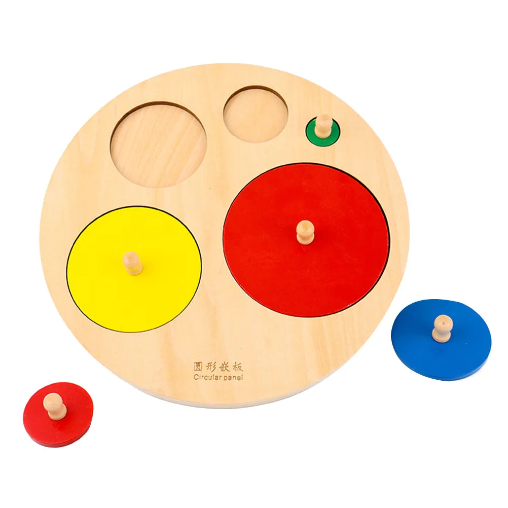 

1Set Panel Grab Board Educational Puzzle Shape Matching Game Early Cognitive Learning Math Inset Kid Visual Spatial Development