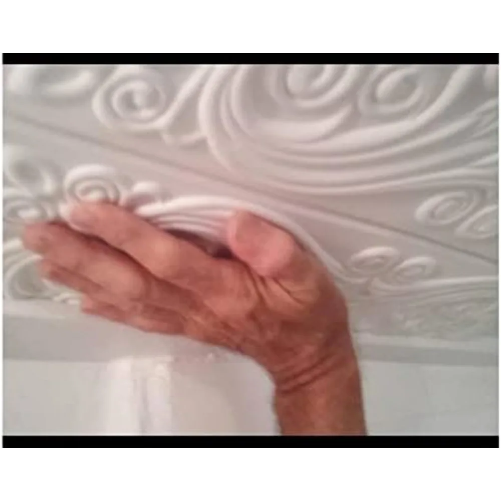 50 unidades de azulejos de techo de espuma de 20x20 - Cubiertas de aproximadamente 135 pies cuadrados - Azulejo de techo de poliestireno para recoger aplicaciones