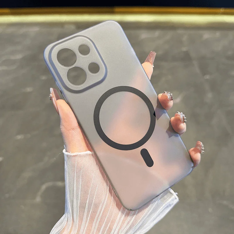 

For OnePlus 15 13T 13S 13R 13 Case Simple frosted ice Mist Magnetic PC Skin-friendly Drop-proof Cover For OnePlus15 Funda