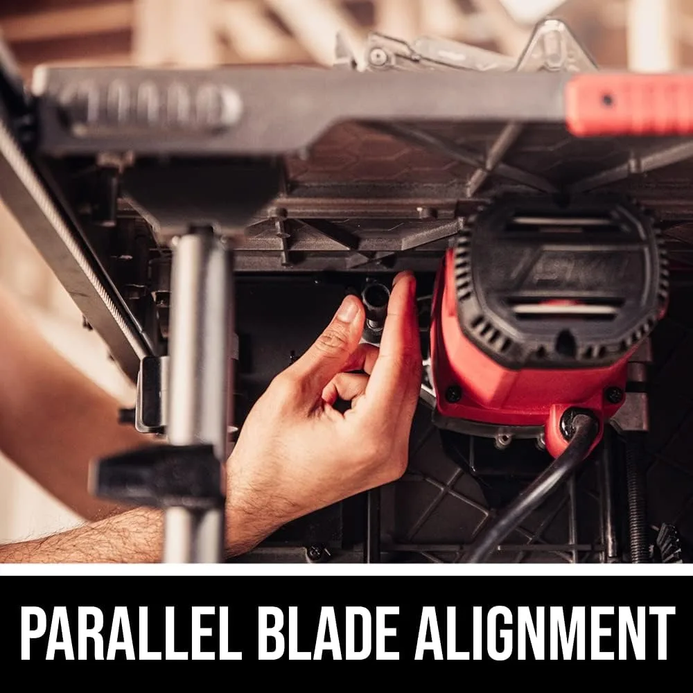 15 Amp 10 Inch Portable Jobsite Table Saw with Folding Stand- TS6307-00 image 4
