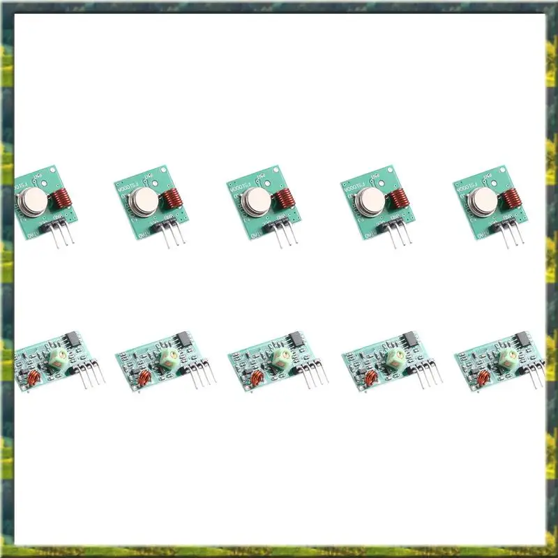 ABGZ 433MHZ Ultra Module Wireless Transmitter Module Burglar Alarm Transmitter Receiver Portable Frequency Module Easy Install
