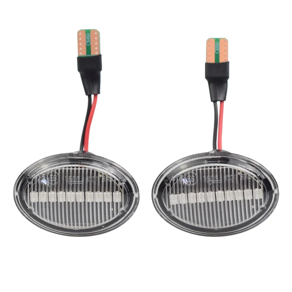 

LED Dynamic Car Side Marker Lights Turn Signal For FIAT 500 500C 500L T10 Lamps For Abarth 500 595 695 Car Fender Lights