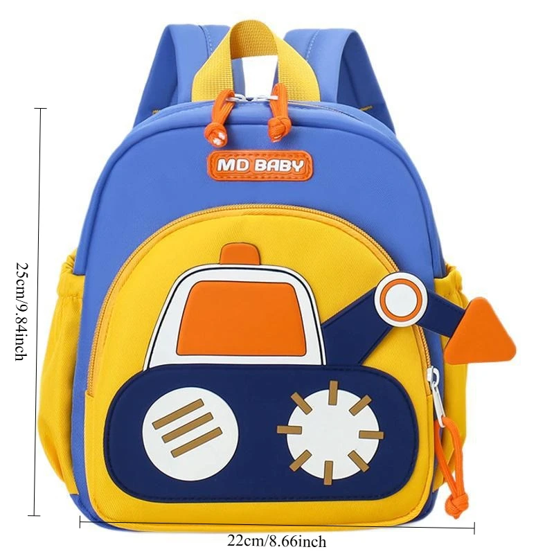 Cartoon Excavator Kids Backpack 5
