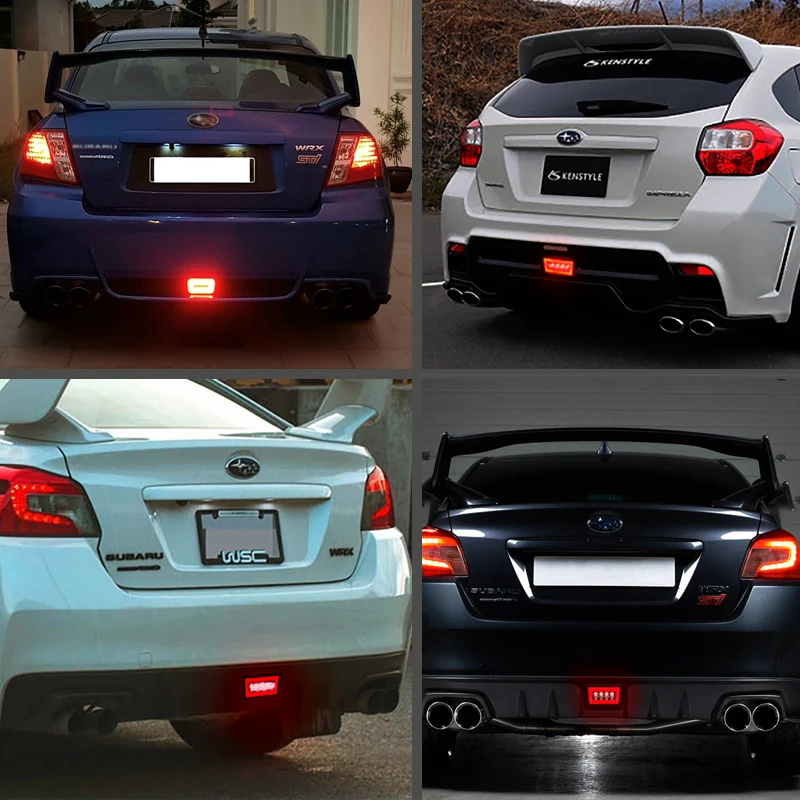 1Pcs For Subaru WRX STI Lmpreza XV Crosstrek LED Rear Bumper Fog Tail Brake Light Reversing Lamps Car Accessories OEM#84913FG420