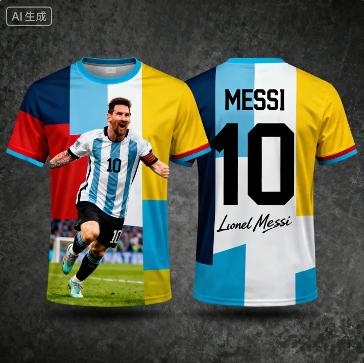 

Специальное издание MESSI 2026, футбольная майка для мужчин, женщин и детей, быстросохнущая уличная футбольная рубашка, дышащий памятный спортивный топ