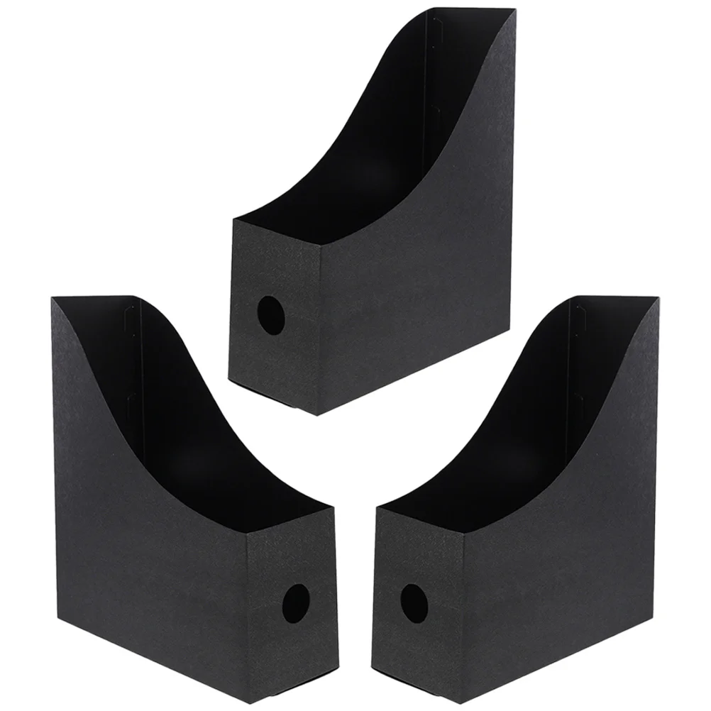 3 Pcs File Storage Box Top Dividers Office Folder Holder Organizer Simple Student Use