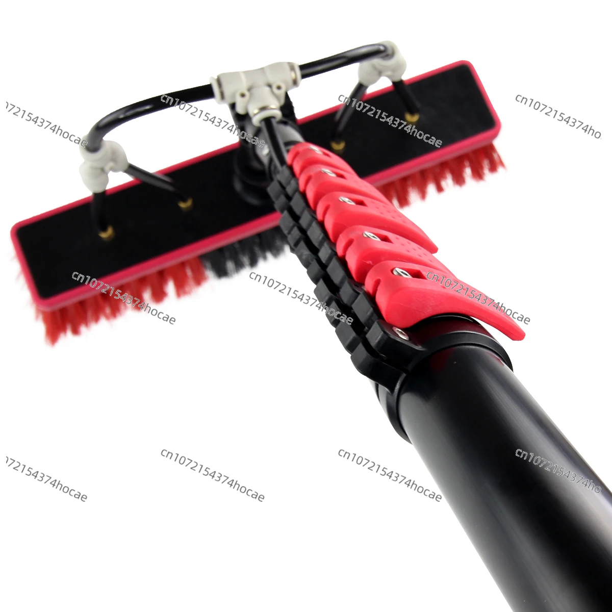 Solar Panel Cleaning Brush Set with Water Flow Telescopic Rod Multifunctional Water Spray Easy To Assemble Disassemble