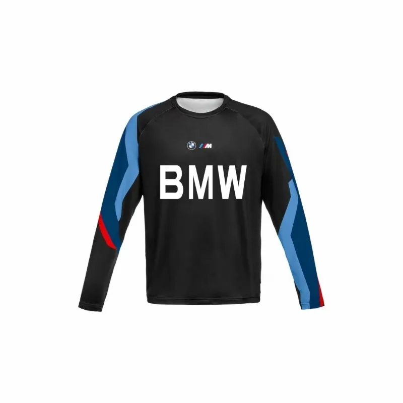 BMW Motorcycle New Racing Suit, Summer Unisex Riding Suit Breathable Fast Drying Sweat Absorbing Sports T-shirt, 3D Printed