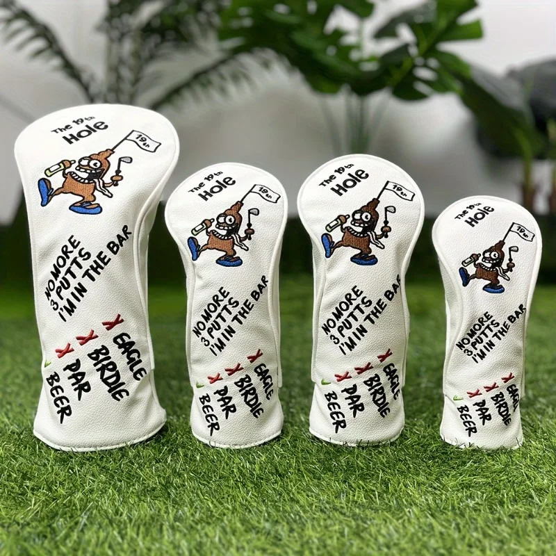 

Чехол на голову клюшки для гольфа, уникальный дизайн на пиратской тематике, простой в установке, пыленепроницаемый и прочный чехол на голову, аксессуары для гольфа