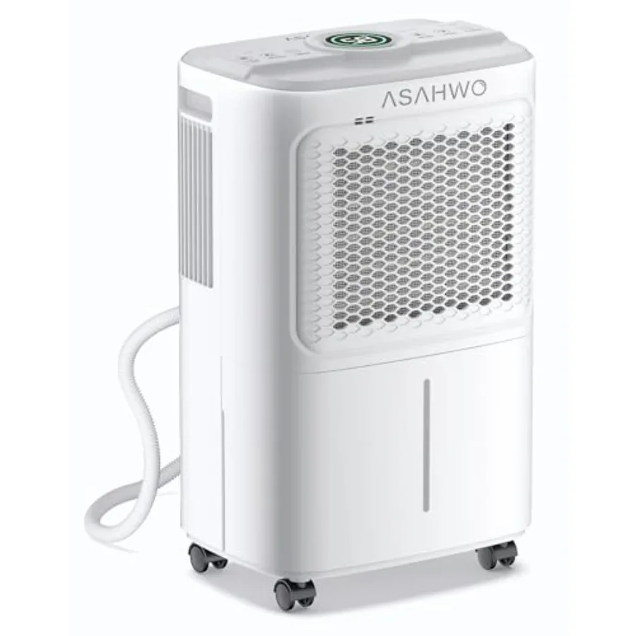 

Осушитель воздуха для подвала и дома, 2500 кв. футов, 34 пинты, с дренажным шлангом, бесшумный, портативный, для ванной, больших помещений, спальни, с автооттайкой