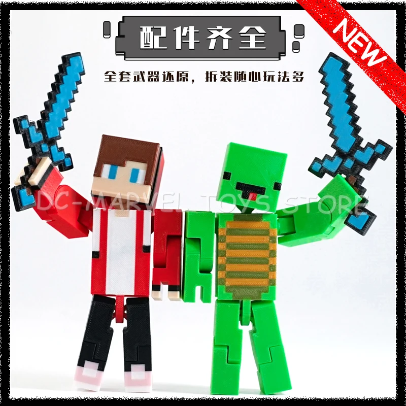 

Новинка на складе, 3d печатный майнкрафт Badboyhalo Dream Sapnap, многошарнирные игрушки, фигурки, аксессуары, подарки, игрушки