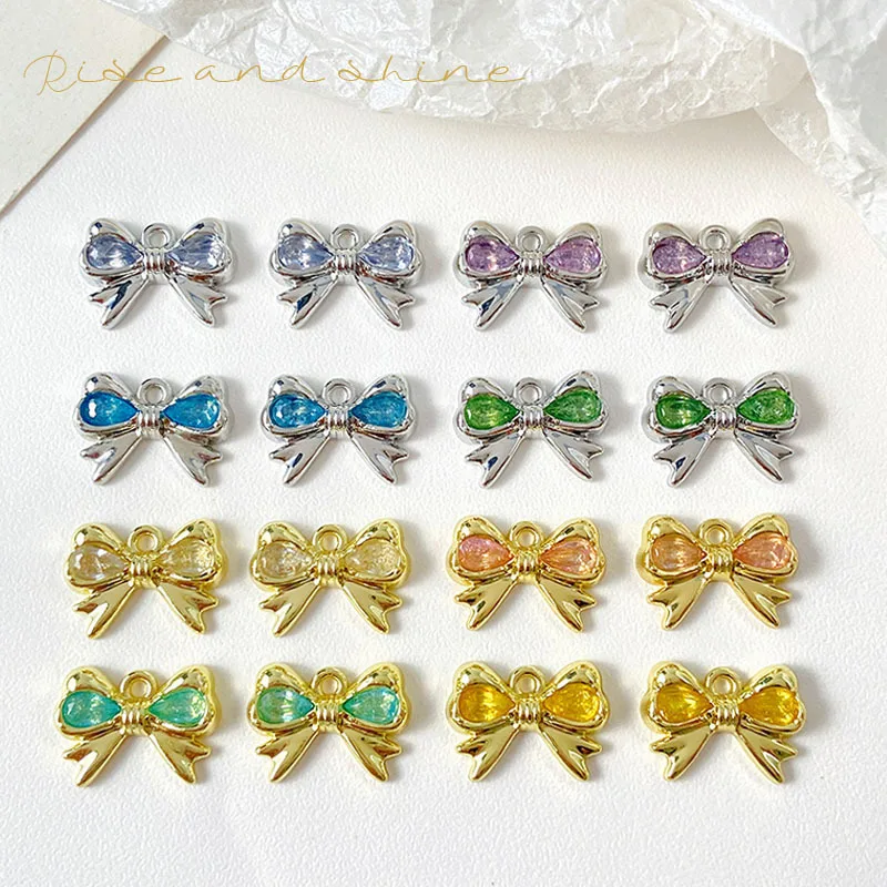 

10pcs Hot Buttefly Pendnats Golden Silvery Color Pendant Charms Handmade Necklace Bracelet Earrings Diy Jewelry Making Findings