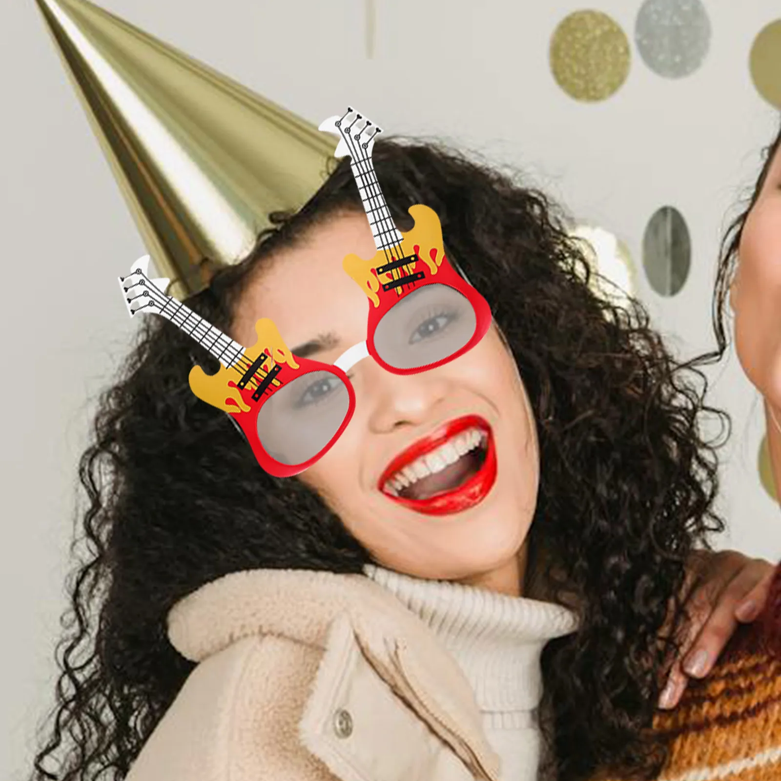 2 pezzi Festival musicale Occhiali Puntelli Occhiali da sole Occhiali da festa Accessori per costumi Photo Booth Steampunk Carnevale in maschera