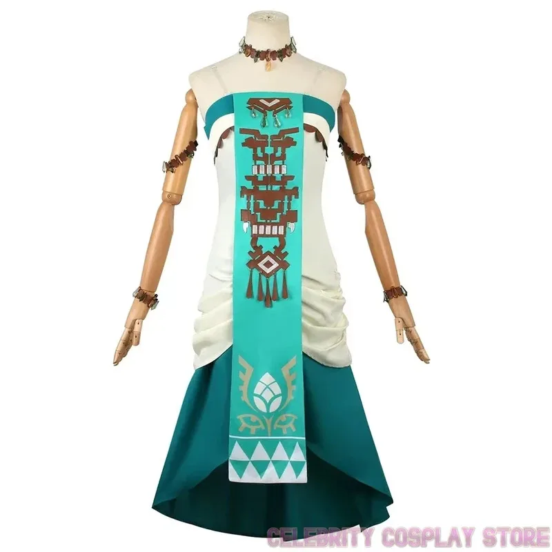 

sisi 2233New 2025 Game Zelda Princess Cosplay Dress Suit Adult Women Halloween Costume Party Outfit Carnival Uniform Gift