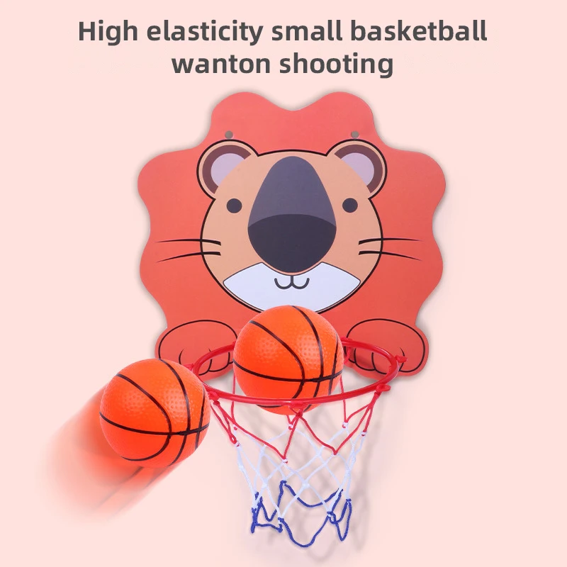 Cartoon Mini Basketball Hoop Kids Sports Toys Montessori Foldable Wall Type Basketball Backboard Throw Outdoor Indoor Child Game