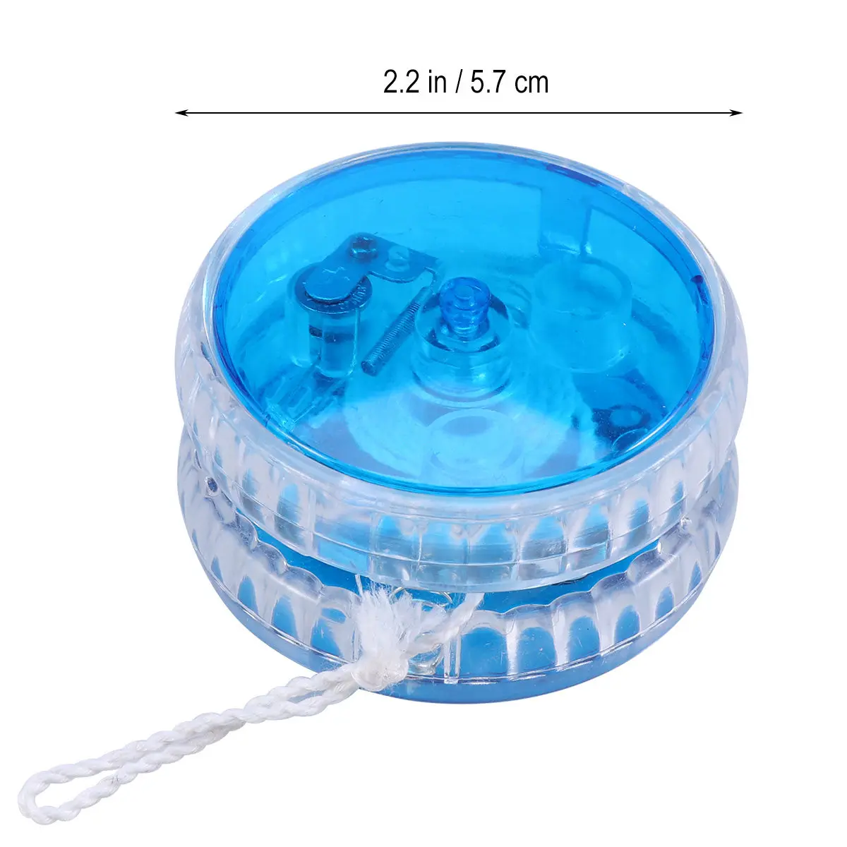 5Pcs Flashing Yoyo High Elastic Luminous Plastic Fun Indoor Outdoor Game Educational Colorful Pull String Yoyo Ball