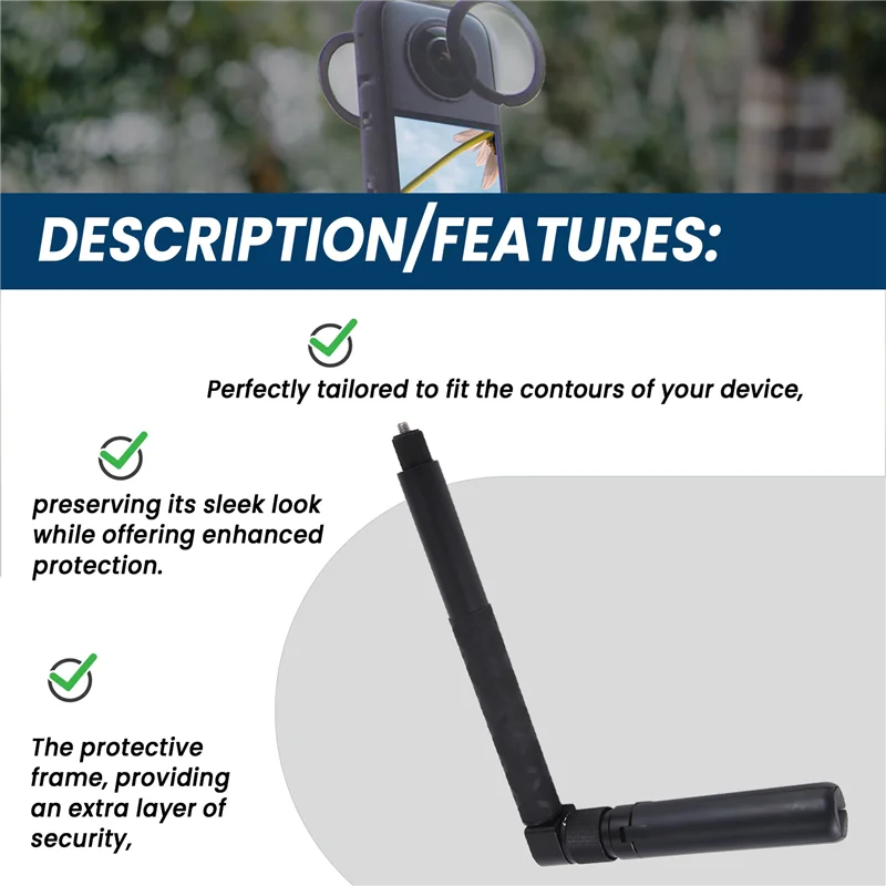 

Well Made-Selfie Stick For Insta360 X3 Lens Protector Cover For Insta360 X3 Accessories Screen Protector Film