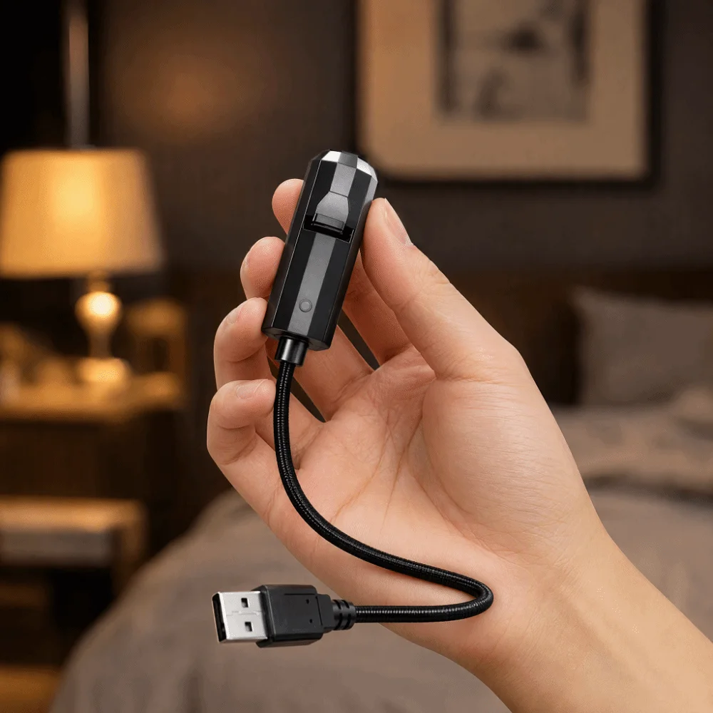 360 Degree Rotating Dreamy Starry Sky Projector Flexible Neck USB Powered USB Plug Projection Lamp Interchangeable Slides USB