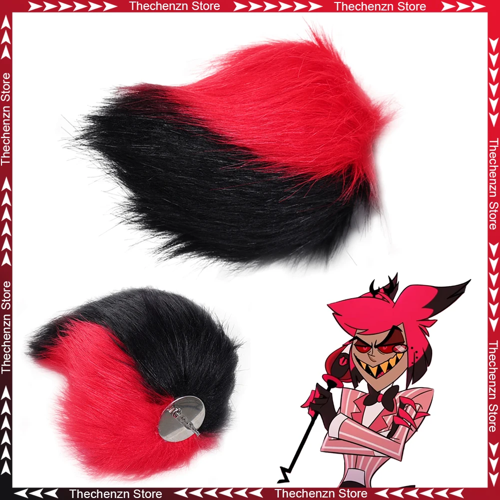 Fancy Dress 18cm Alastor Tail Cosplay For Men Women Prop 2025 TV Hell Hotel Costume Halloween Woman Man Roleplay Party Prop