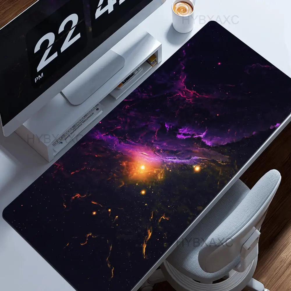 

Galaxy Outer Space Mousepad Non-slip Suitable For Office Computers Laptops E-sports Game Desk Mats XXL Keyboard
