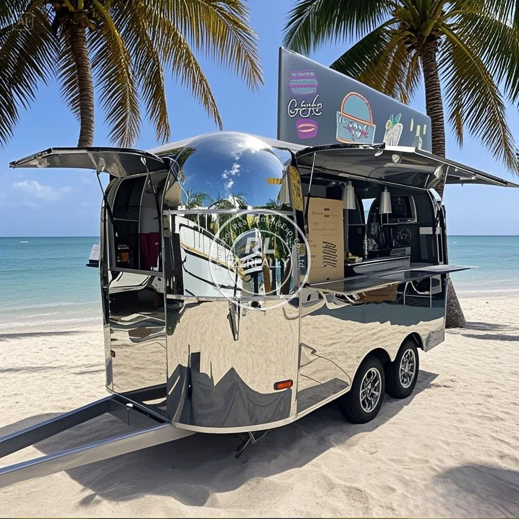 Тележка для еды для хот-догов с мороженым, полное кухонное оборудование, настраиваемый концессионный прицеп для еды, европейский стандарт