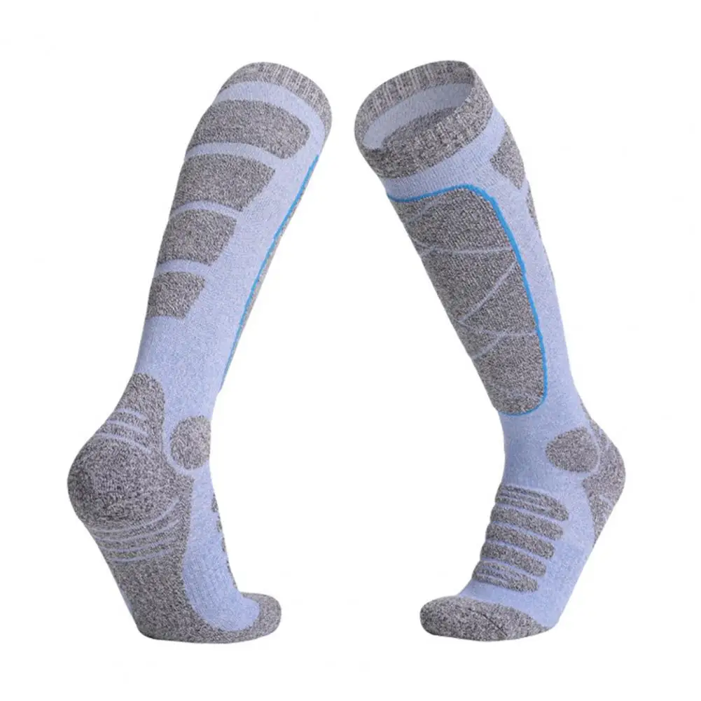 جوارب ماصة للعرق جوارب حرارية للركبة عالية للتزلج للرجال والنساء جوارب طقس قابلة للتنفس مع امتصاص الصدمات للتزلج على الجليد #2