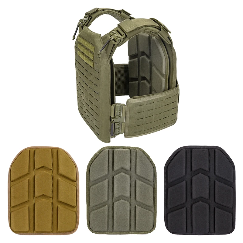 Tactical Vest Pad 2 Piece Removable Molded Pad for Paintball Game Tactical Vest Inner Liner Heat Dissipation Shock Plate