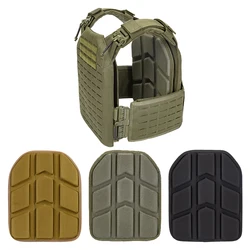 Tactical Vest Pad 2 Piece Removable Molded Pad for Paintball Game Tactical Vest Inner Liner Heat Dissipation Shock Plate