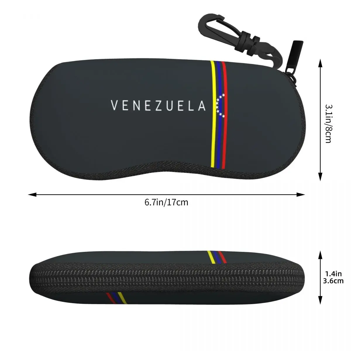 Custom Flag Venezuela Shell Eyeglasses Protector Cases Cool Sunglass Case Bolivarian Republic of Venezuela Glasses Bag