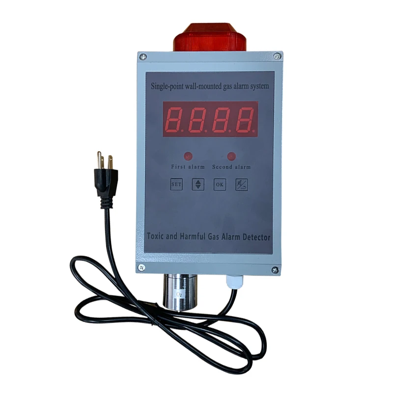 Wall mounted ozone concentration online monitoring instrument gas alarm detector