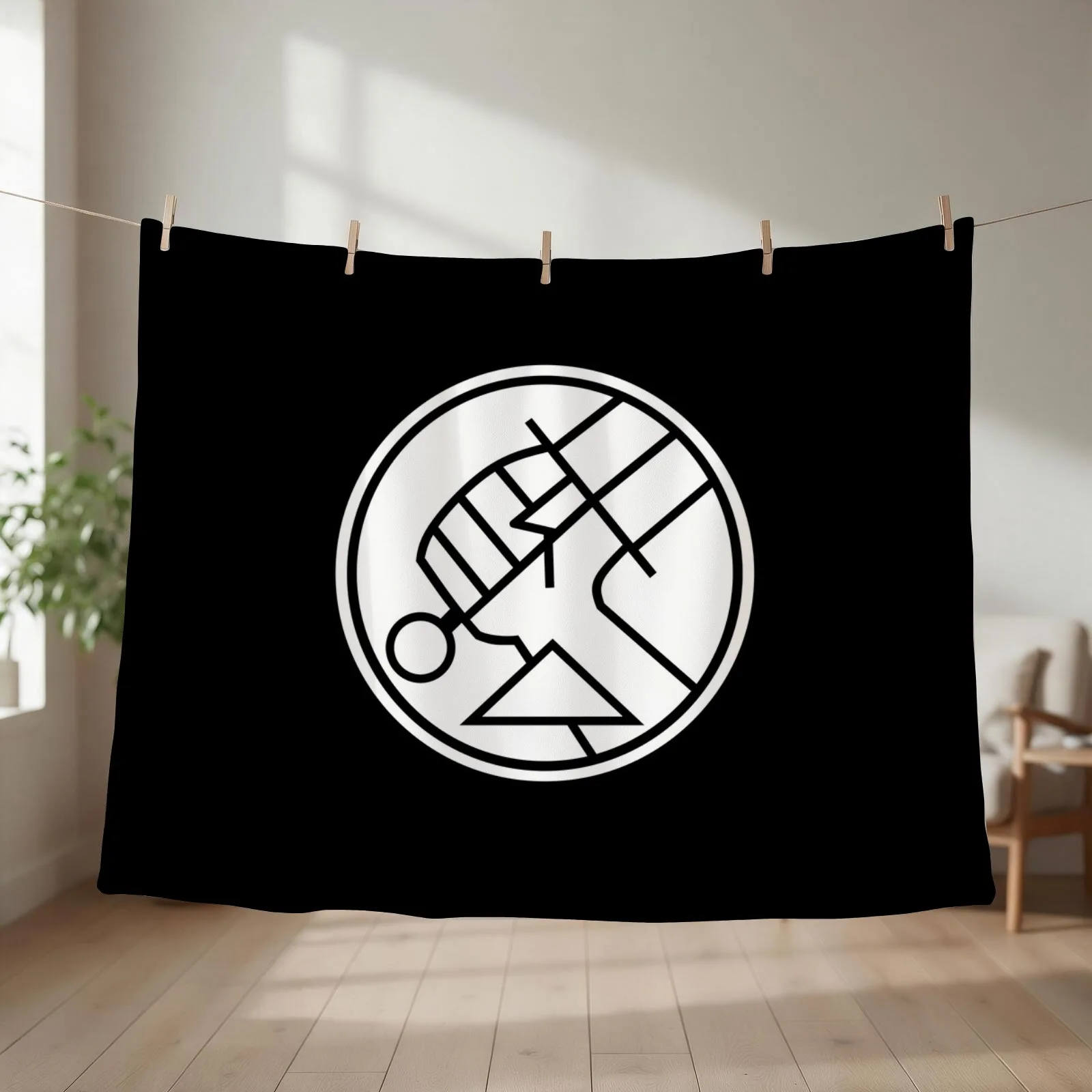 hellboy bprd Throw Blanket couch cozy soft plush fuzzy picnic outdoor blanket